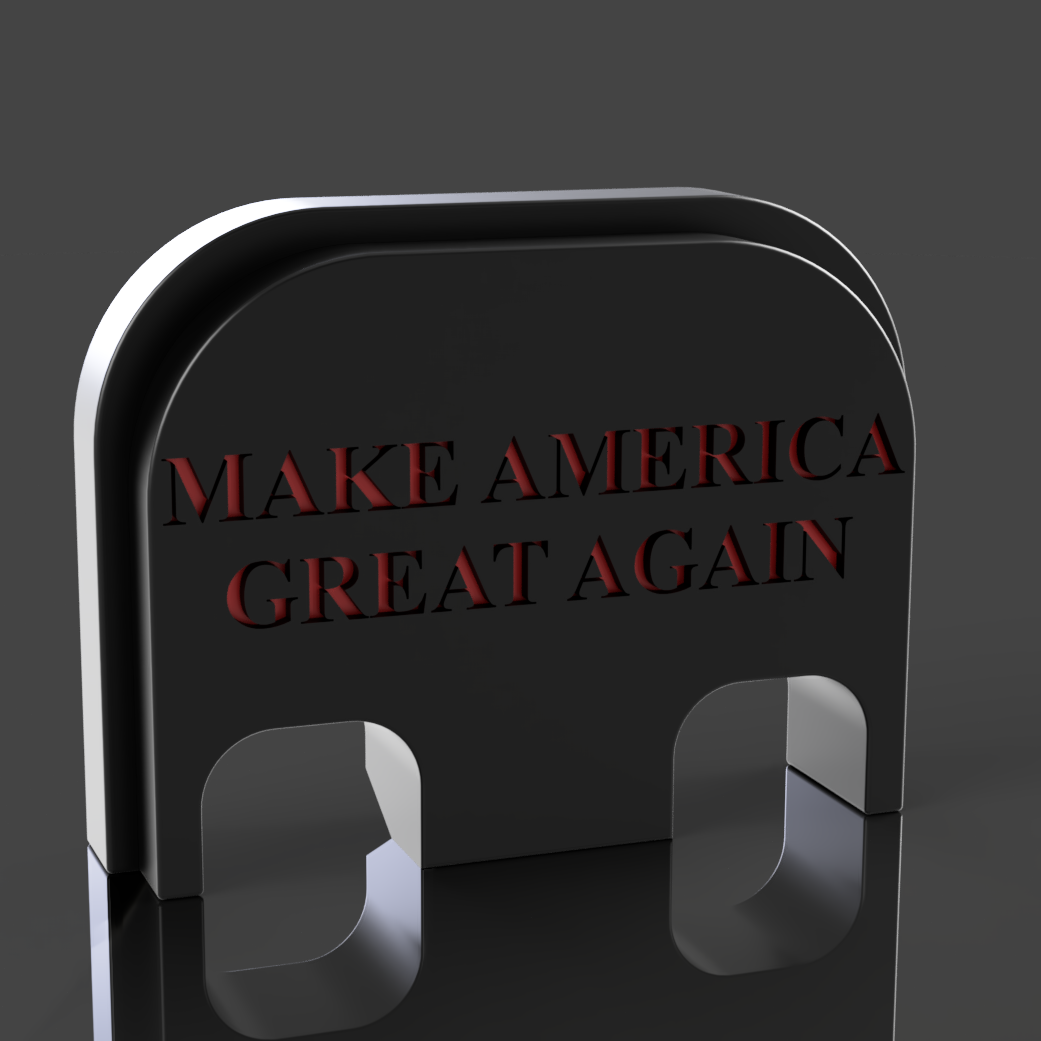Make America Great Again Glock Slide Back Plate