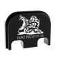 Modern Don't Tread on Me Glock Slide Back Plate Engraving