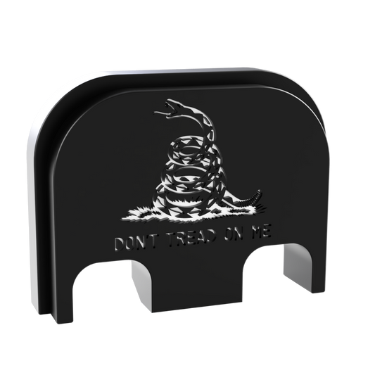 Don't Tread on Me Glock Slide Back Plate Engraving