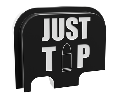 Just the Tip outline backplate, Glock 42 size, shallow white marking
