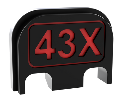 Glock 19 43 number Custom Back Plate